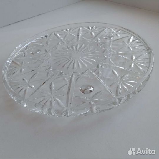 Тортовница хрусталь (новая)