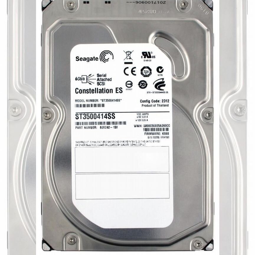 [ST3500414SS] Жесткий Диск Seagate 500gb Sas St3500414ss