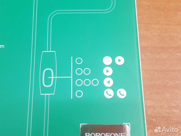 Наушники borofone BM31 universal earphones белые