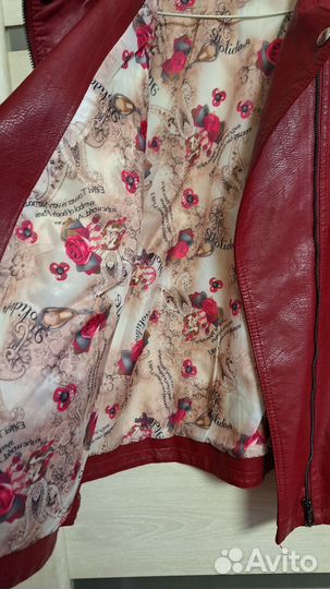 Куртка женская кожзам 48