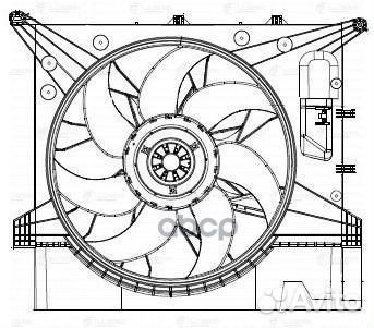 Э/вентилятор охл. для а/м Volvo XC90 (02) (с к