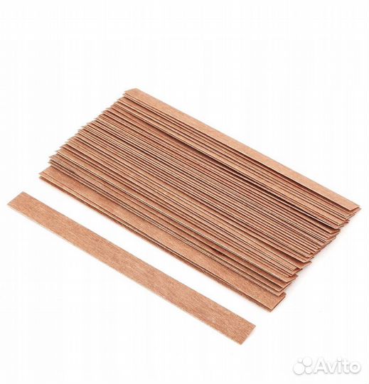 Деревянный фитиль для свечей 100 шт. 13х1,4 мм