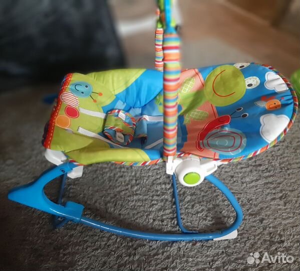 Шезлонг детский с вибрацией