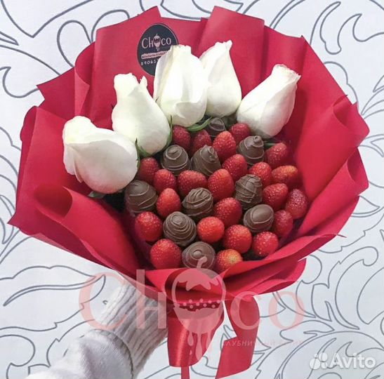 Подарок девушке, маме.Клубника в Шоколаде