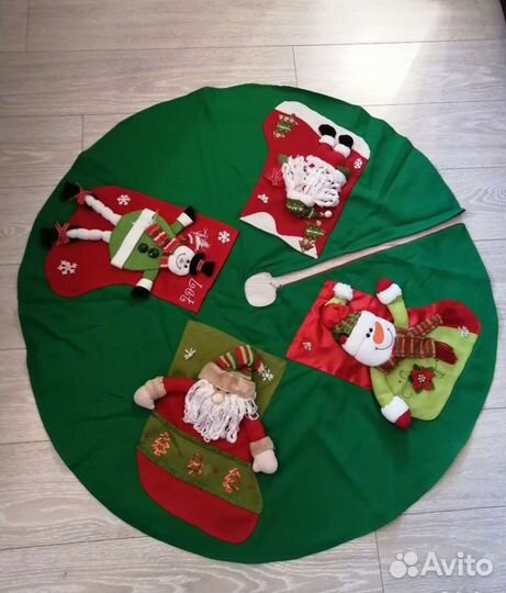 Юбка под елку и мешок для деда мороза