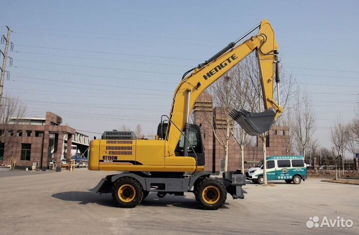 Колёсный экскаватор HENGTE HT190W, 2024
