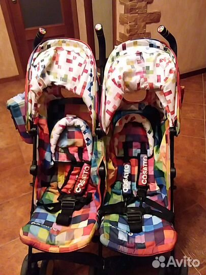 Коляска для двойни-погодок Cosatto supa dupa
