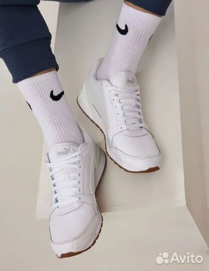 Носки nike высокие белые