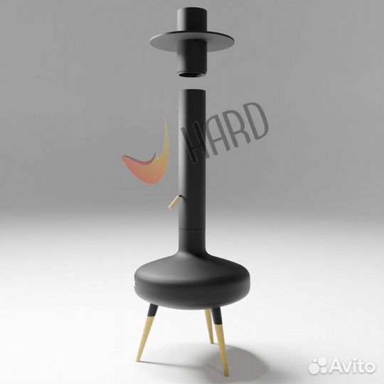 Современный открытый камин