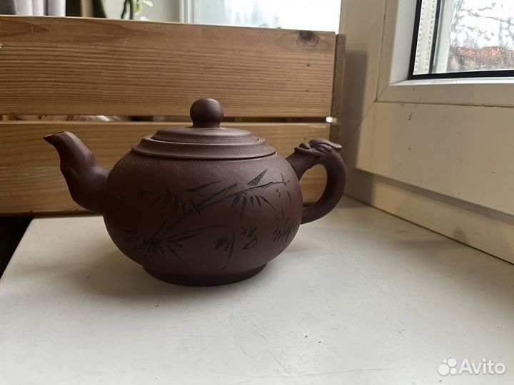 Заварочный чайник глина китайский