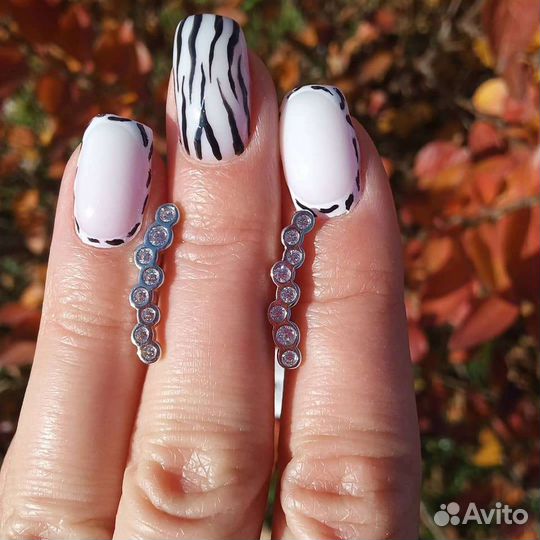 Серьги серебро