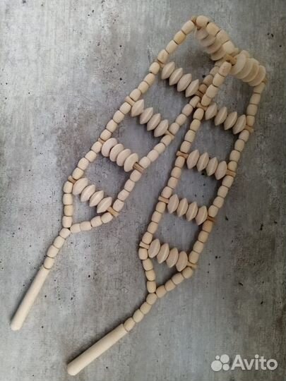 Массажер- лента деревянный для тела и спины.Новый
