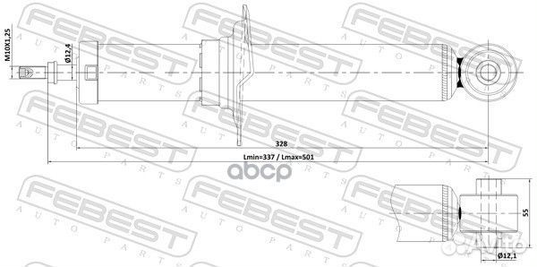 Амортизатор газовый зад subaru legacy B15