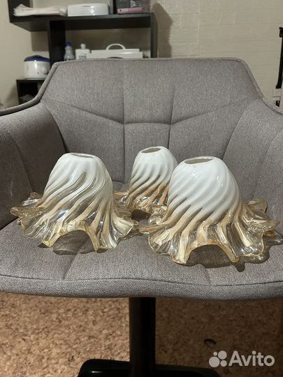 Плафоны для люстры 3шт