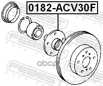 Ступица передняя 0182ACV30F Febest