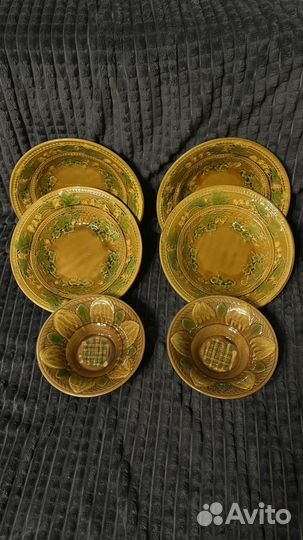 Тарелка сухарница подсолнух блюдо зик СССР