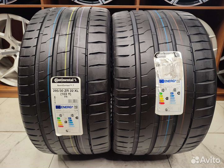 Continental ContiSportContact 7 295/30 R22 и 335/25 R22 103Y