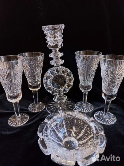 Винтажный хрустальный набор СССР