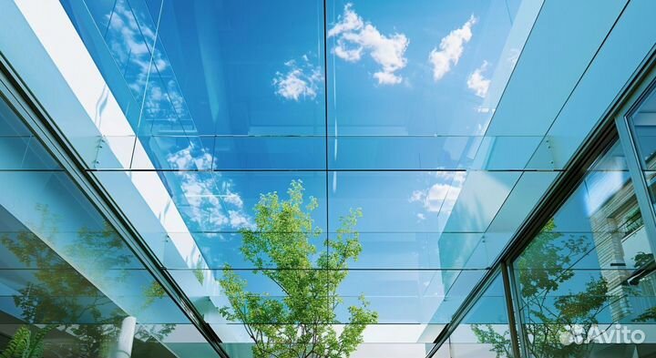 Стеклянный навес