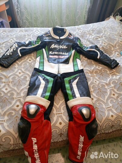 Мотокомбинизон мужской kawasaki