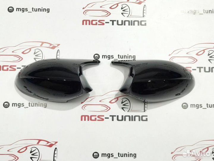 Крышки зеркал M3 черные на BMW 3 E90 Дорест