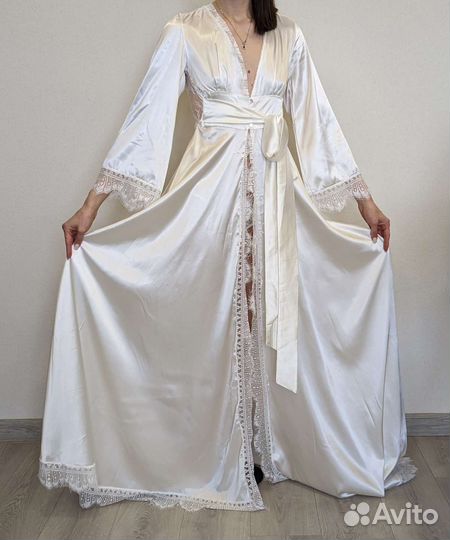 Халат белый свадебный