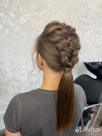 Укладка прическа