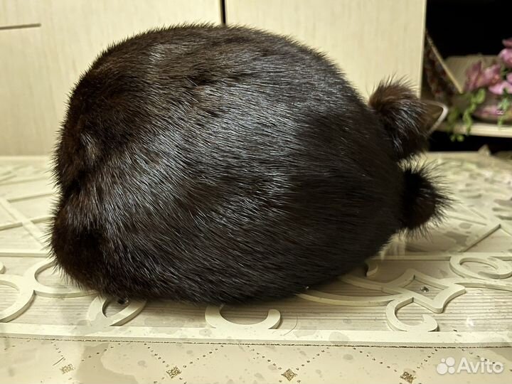 Шапка из норки женская
