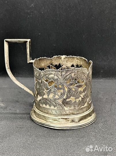 Подстаканник серебряный 84