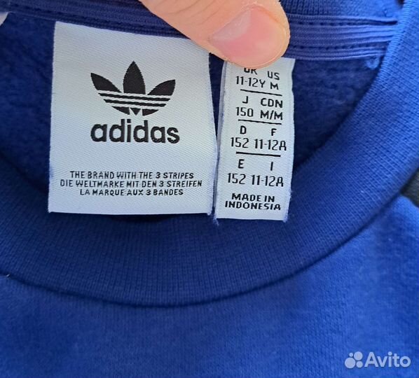 Флисовый детский спортивный костюм 152 см. Adidas
