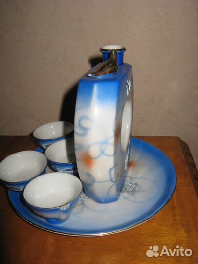 Набор поющий для сакэ Kutani Япония