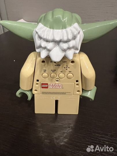 Часы будильник lego yoda йода с подсветкой
