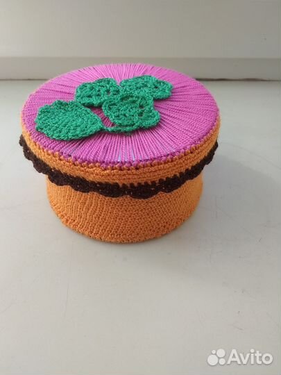 Круглая шкатулка для хранения маркеров, мелких пр