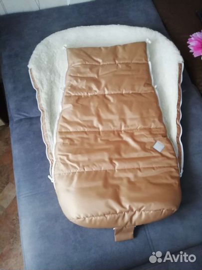 Меховой конверт в коляску овчина
