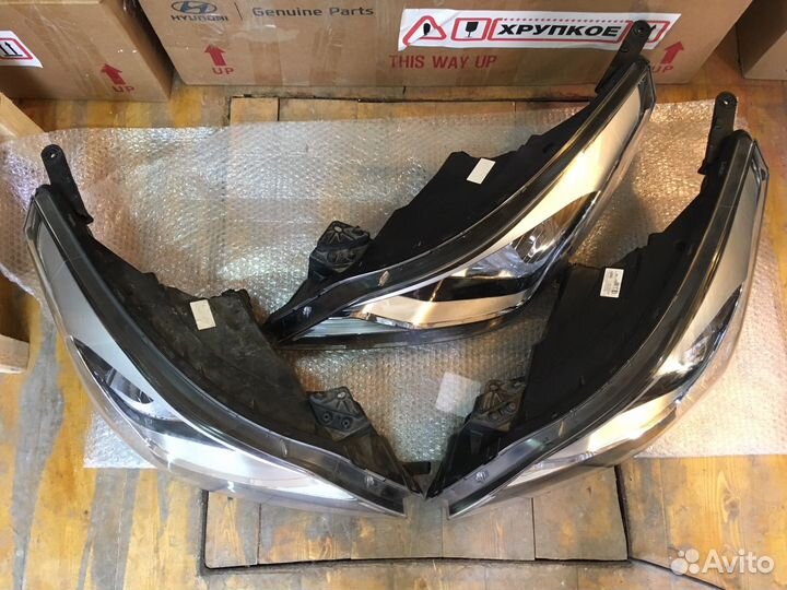 Фары Hyundai Solaris рестайл галоген