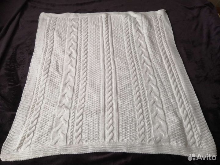 Плед детский вязаный