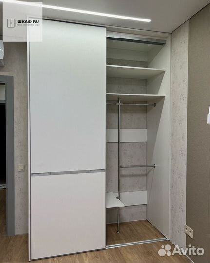 Шкаф распашной с фрезерованными фасадами