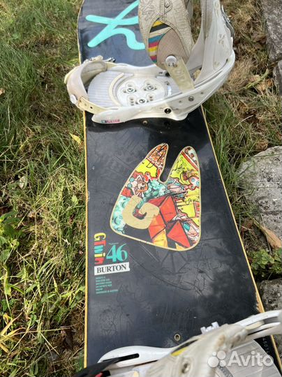 Сноуборд с креплениями burton