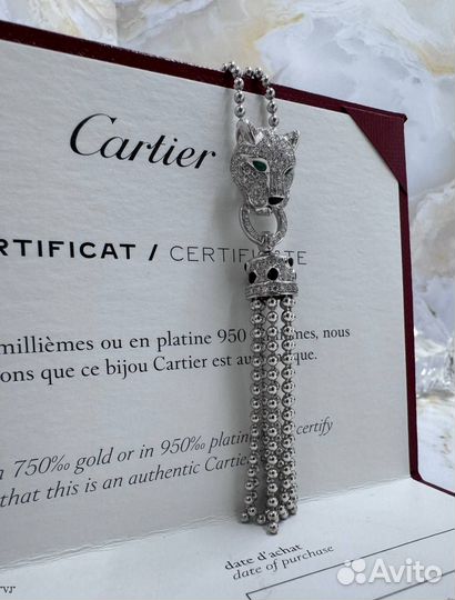 Колье Panthere De Cartier 750 пробы золото