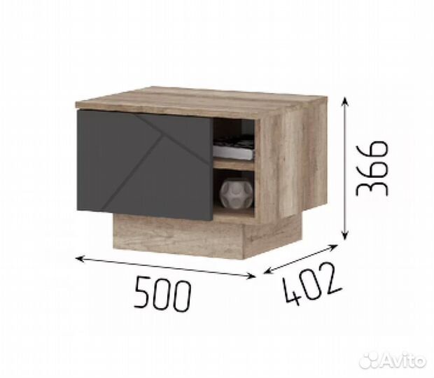 Тумба прикроватная Даллас новая современная