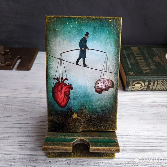 Подставка для смартфона, ручная работа