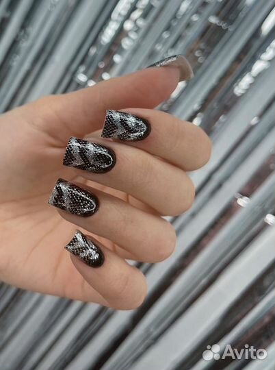 Маникюр покрытие наращивание