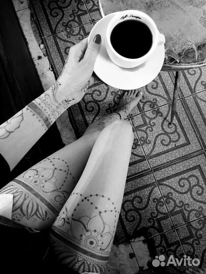 Мехенди хной. Временные татуировки гелем джагуа