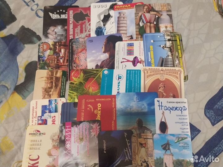 Календарики реклама(для коллекционирования