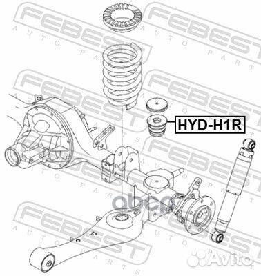 Отбойник рессоры задний hyundai H-1/starex (TQ)