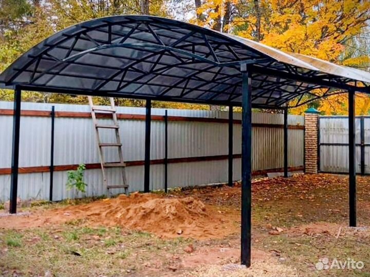 Установка навеса под ключ