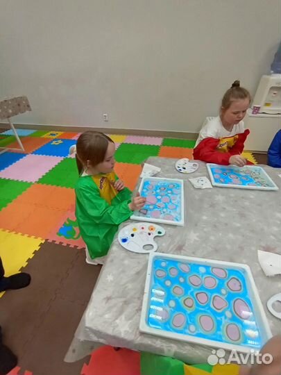 Детские праздники. Эбру. Мастер-класс