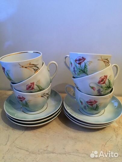 Кофейный сервиз Дулево