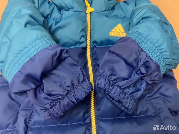 Новый Детский пуховик Adidas Perfom 74 оригинал