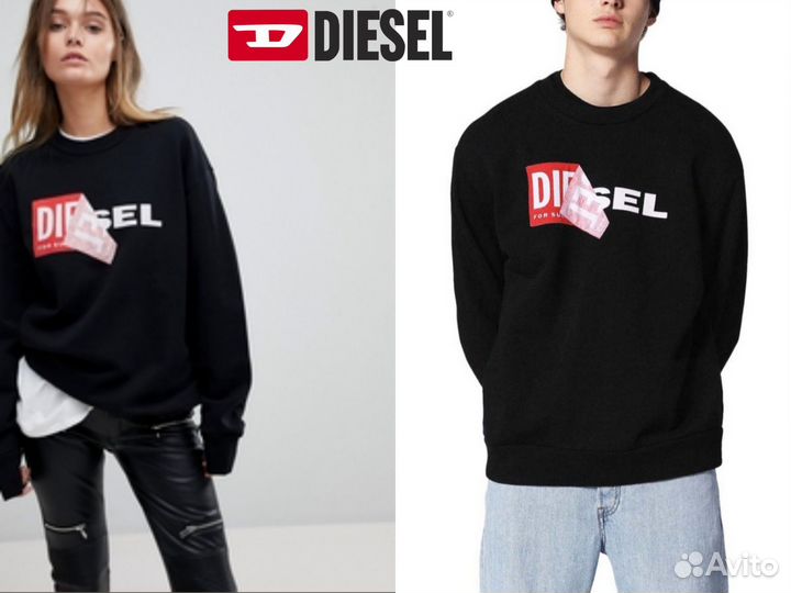 Свитшот Diesel оригинал унисекс оверсайз